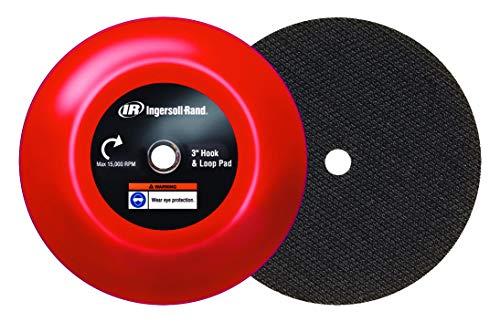 Ingersoll Rand 03H-PAD-HL Sanding and Polishing Pads Mini Polisher Accessories 3" Hook & loop backer pad (fits polisher and RO sander)