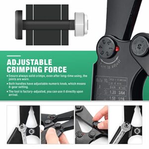 iCrimp Wire Rope Crimping Tool for Aluminum Oval Sleeves,Double Sleeves,Crimping Loop sleeve from 3/64-inch to 1/8-inch -15 inch Length