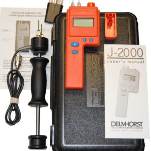 Delmhorst J-2000/PKG Digital Pin-Type Wood Moisture Meter, Expanded Package