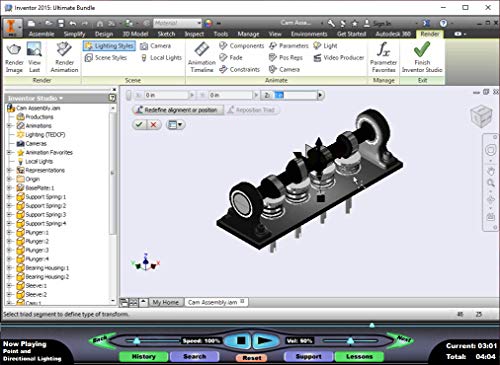 Autodesk Inventor 2015: Inventor Studio Made Simple – Video Training Course