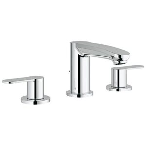 grohe 2020900a eurostyle cosmopolitan 8 in. widespread 2-handle 3-hole bathroom faucet - 1.2 gpm