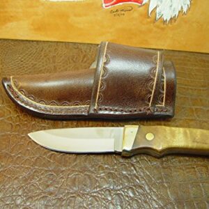 Cross Draw Knife Sheath Made Out of 10 Ounce Water Buffalo Hide Leather Made for Schrade PH 1