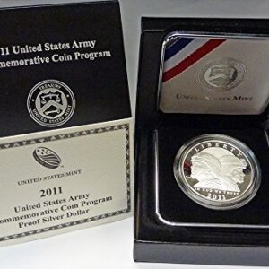 2011 P Modern Commemorative United States Army Commemorative Silver Proof $1 OGP US Mint