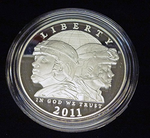 2011 P Modern Commemorative United States Army Commemorative Silver Proof $1 OGP US Mint