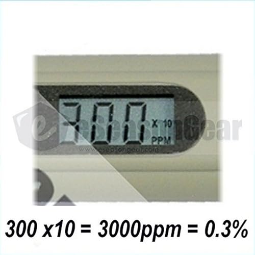 eSeasonGear SALT-3000 Meter, Digital Salinity PPM Temperature Tester for Salt Water Pool and Koi Fish Pond