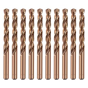 hss cobalt drill bits 1/4 in.x 4 in.jobber length m35 twist drill steel metal iron-10pcs