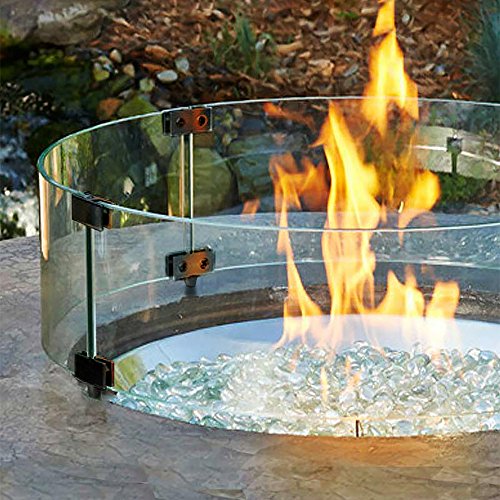 Wind/Flame Guard 22.9" Round (Fire Resistant Tempered Glass)