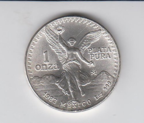 1983 MX Mexico 1 OZ. Libertad Silver Coin 1 Onza 1 OZ About Uncirculated