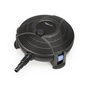 aquascape 95110 biological and mechanical submersible pond filter, small piece of pipe or 3/4-inch threaded fitting, black