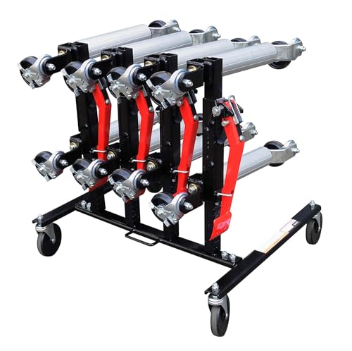 Sunex 7709 Car Dolly Rack, 4-Dolly Capacity,Black