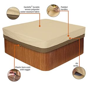 Classic Accessories Veranda Water-Resistant 86 Inch Square Hot Tub Cover, Patio Furniture Covers