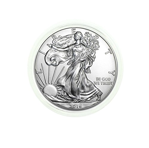 2016-1 oz American Silver Eagle FREE Plastic Protective Holder .999 Fine Silver with our Certificate of Authenticity Dollar Uncirculated Us Mint