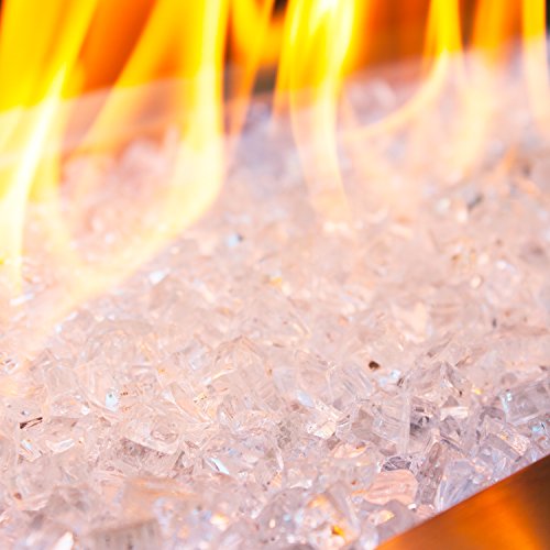 Ultra Clear, 1/4" Tempered Fire Glass in Diamond Starlight | 10 Pound Jar, by Celestial Fire Glass