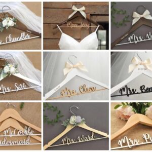 Bride hanger, wedding hanger, wood engraving,personalized bride hanger, lady hanger, custom hanger, honor maid, bridesmaid, The doctor hangers，Gift-giving hangers