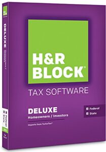 h&r block tax software deluxe 2015 federal only