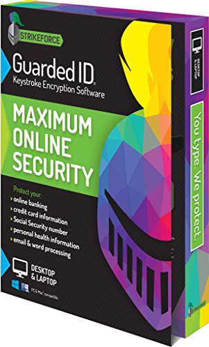 GuardedID Anti-Malware Keystroke Encryption Software | 1 Year, 2 Devices | PC, Mac