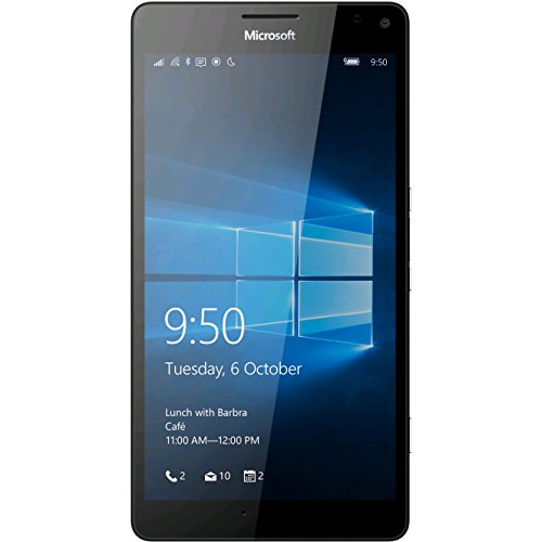 Microsoft Lumia 950 XL RM-1085 32GB Black, Single Sim, 5.7", 20MP, 3GB Ram, Unlocked International Model, No Warranty