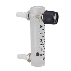 cnbtr oxygen flow meter 0-5 lpm acylic flowmeter gas acrylic metal fitting for oxygen air gas conectrator