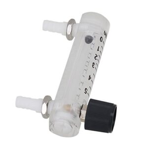 CNBTR Oxygen Flow Meter 0-5 LPM Acylic Flowmeter Gas Acrylic Metal Fitting for Oxygen Air Gas Conectrator