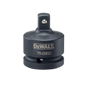 dewalt socket adapter, impact rated, sae, 3/4-inch to 1/2-inch drive (dwmt75295b)