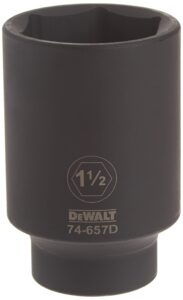 dewalt deep impact socket, sae, 1/2-inch drive, 1-1/2-inch, 6-point (dwmt74657osp)