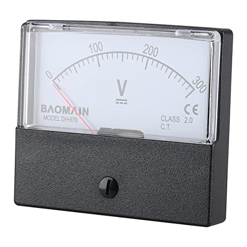 Baomain Dh-670 DC 300v Volt Analog Panel Mount Meter Voltmeter