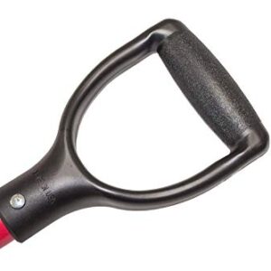 Bully Tools 92817 24" Steel Snow Pusher with Fiberglass D-Grip Handle