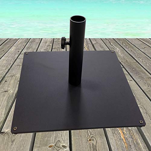 Tropishade Steel Plate Umbrella Base, 36 lbs, Black