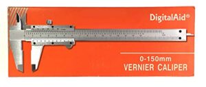 professional quality stainless steel vernier caliper. non-digital vernier caliper. high quality measuring device for inside, outside, depth and step measurements.