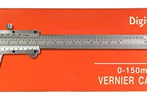 Professional Quality Stainless Steel Vernier Caliper. Non-Digital Vernier Caliper. High Quality Measuring Device for Inside, Outside, Depth and Step Measurements.