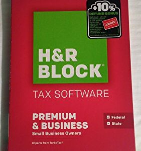 H&R Block Tax Software Premium & Business 2015 Federal & State