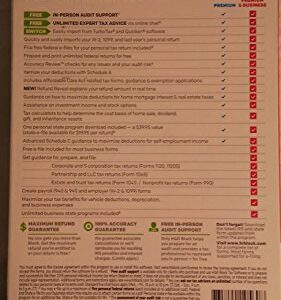 H&R Block Tax Software Premium & Business 2015 Federal & State