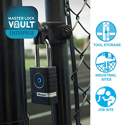 Master Lock Padlock, Outdoor Personal Use Bluetooth Lock, 2-7/32 in. Wide, 4401DLH