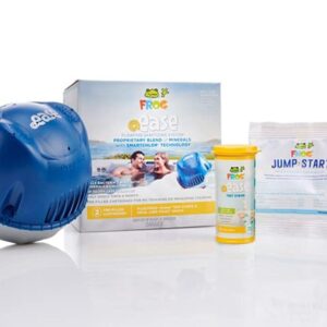 FROG @Ease Floating Sanitizing System for Hot Tubs, Quick and Easy Self-Regulating Hot Tub Sanitizer with Sanitizing Minerals and SmartChlor Technology