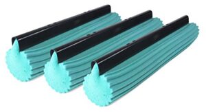 pva professional double roller ultra foam rubber mop head replacement (3x)