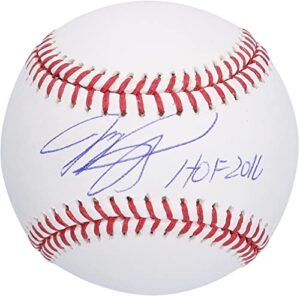 mike piazza new york mets autographed baseball with "hof 2016" inscription - autographed baseballs