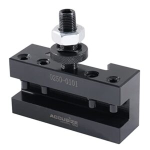 Accusize Industrial Tools Style Axa Turning and Facing Quick Change Tool Post Holder for1/2'' Turning Tools, Style 1, 0250-0101