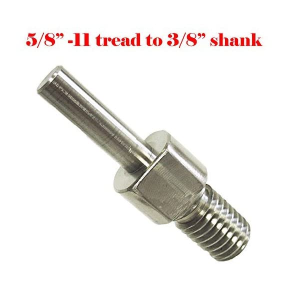 MTP Core Drill Bit Adapter 5/8"-11 Thread Male to 3/8” Shank Diamond Power Drill