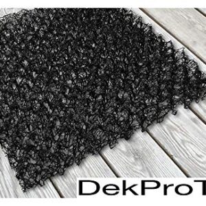 DekProTek Modular 1 ft. x 1 ft. Deck Protector (Pack of 4) for Raised Garden Beds All Makes and Brands Bonsai Drain