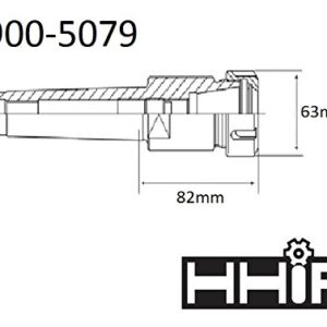 HHIP 3900-5079 MT4 ER-40 Collet Chuck-Drawbar End