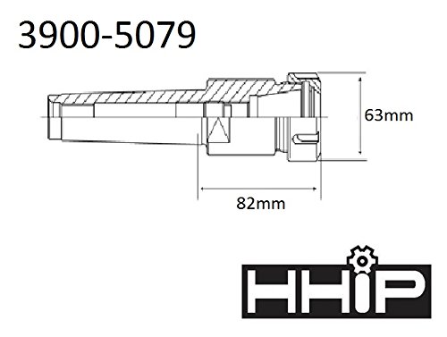 HHIP 3900-5079 MT4 ER-40 Collet Chuck-Drawbar End