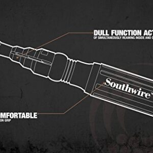 Southwire SDCFR Conduit Fitting Reaming Screwdriver; Heavy Duty; Dual Function; Multi Use Detachable Head; Compatible with Drill; Cushion Grip Handles for Comfort