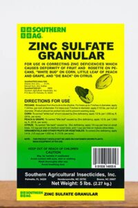 southern ag zinc sulfate granular, 5lb