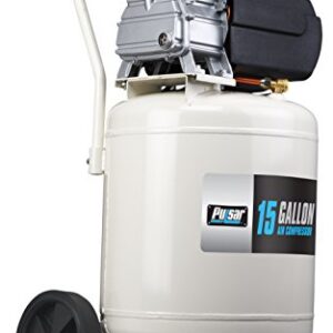 Pulsar 15 Gallon Vertical Tank Portable Electric Air Compressor with Accessories & Added Tool Kit, PCE6150VK