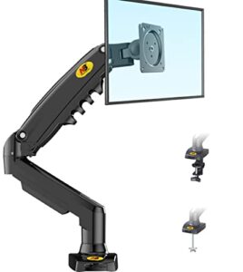 nb north bayou monitor desk mount stand full motion swivel monitor arm with gas spring for 17-30''computer monitors(within 4.4lbs to 19.8lbs) f80