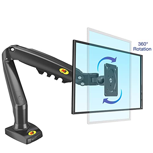 NB North Bayou Monitor Desk Mount Stand Full Motion Swivel Monitor Arm with Gas Spring for 17-30''Computer Monitors(Within 4.4lbs to 19.8lbs) F80