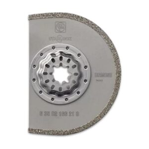 fein starlock diamond oscillating saw blade - segmented 3-17/32" diameter for removal of marble, epoxy resin, pozzolan grouts - fits most multitools - 63502166210