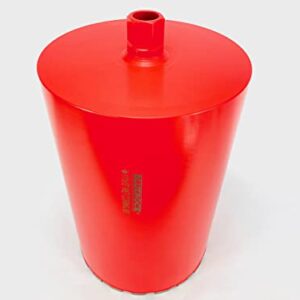 11" Inch Diamond Wet Core Drill Bit 1-1/4” Threaded by BLUEROCK Tools for Concrete Rebar Asphalt Brick Rock Masonry Hole Barrel Coring