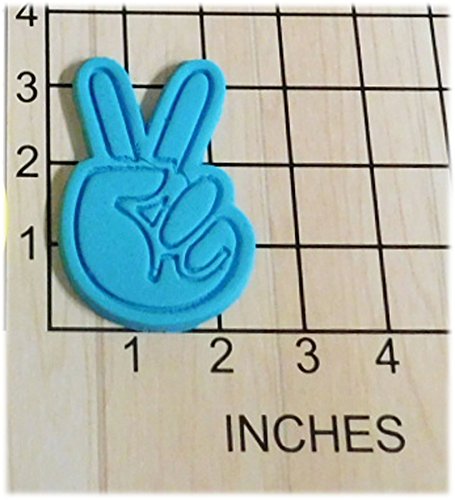 Peace Hand Sign Fondant Cookie Cutter and Stamp #1018