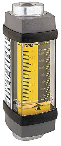 Hedland H201A-010 Flow Meter, 1/4" Alum.1/1.0 GPM Oil and Petroleum Based Fluids